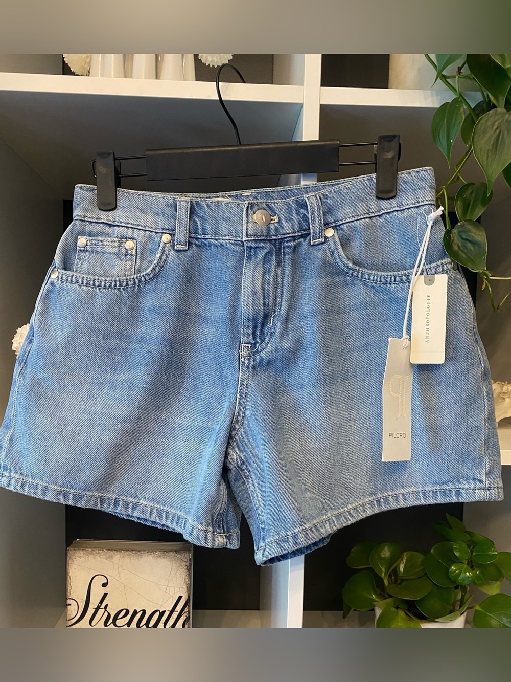 NWT Anthropologie Pilcro Light Blue Denim Jean Shorts